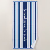 Strandtuchstreifen irgendwo am Strand Strandtuch (Vorderseite)