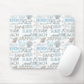 Strandtypografie Mousepad (Mit Mouse)