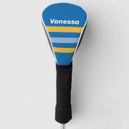Strandübergreifende Streifen mit Namen Golf Headcover