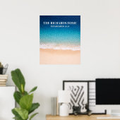 Strandufer Benutzerdefinierter Name Poster (Heimbüro)