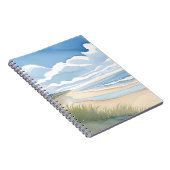 Stranduferweg | Küstenmeer-Wasserfarbe Notizblock (Rechte Seite)