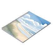 Stranduferweg | Küstenmeer-Wasserfarbe Notizblock (Linke Seite)