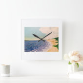 Stranduhr Quadratische Wanduhr (Zuhause)