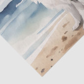 Strandurlaub : Border Collie Decoupage Seidenpapier (Detail)