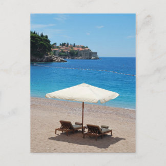 Strandurlaub in Montenegro Postkarte