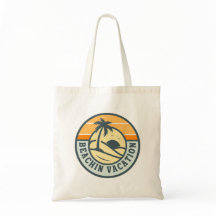 Strandurlaub-Logo auf Tragetasche