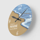 Strandurlaub , nicht stören runde wanduhr (Winkel)