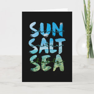 Strandurlaub Ozeanwellen Sonne Sommer Spaß Ferien Karte