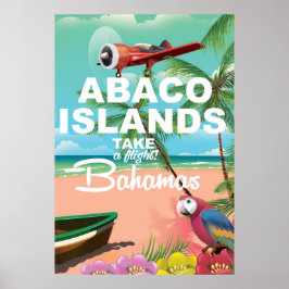 Strandurlaub-Poster der Abaco-Inseln Poster