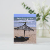Strandurlaub Postkarte (Stehend Vorderseite)
