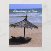 Strandurlaub Postkarte (Vorderseite)