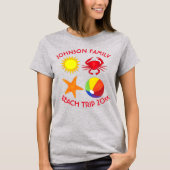 Strandurlaub Starfish Krabbenbachball Sun T-Shirt (Vorderseite)