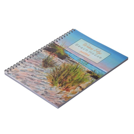 Strandurlaub Vermietung eines Gästebuches mit Küst Notizblock (Linke Seite)