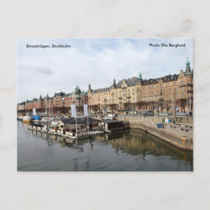 Strandvägen, Stockholm, Foto.. Postkarte