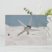 Strandverheirateter Starfish Einladung (Stehend Vorderseite)