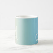 Strandverlauf-Monogramm Kaffeetasse (Mittel)