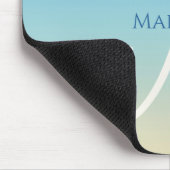 Strandverlauf-Monogramm Mousepad (Ecke)
