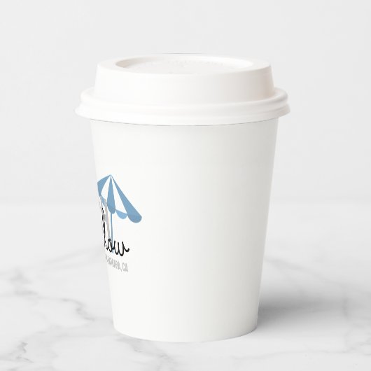 Strandverleih - Papier Cup Pappbecher (Links)