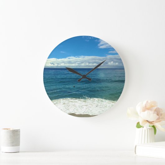 Strandverriegelung Große Wanduhr (Zuhause)