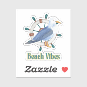 Strandvibes Aufkleber