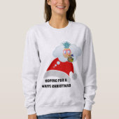 Strandvibes, in der Hoffnung auf ein weiches Weihn Sweatshirt (Vorderseite)