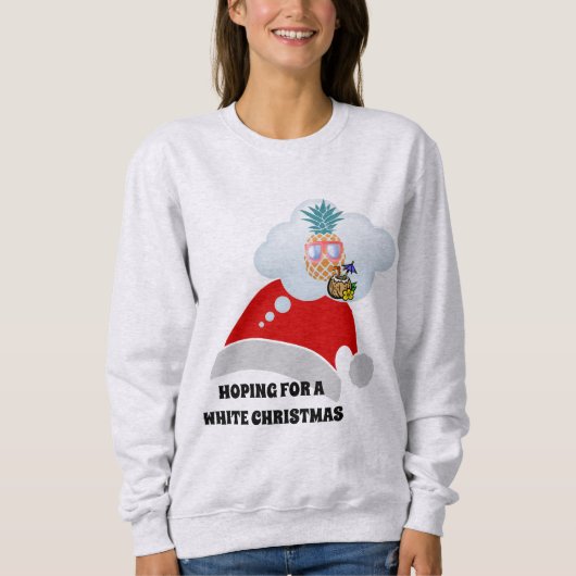 Strandvibes, in der Hoffnung auf ein weiches Weihn Sweatshirt (Vorderseite)