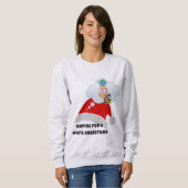 Strandvibes, in der Hoffnung auf ein weiches Weihn Sweatshirt (Vorne ganz)