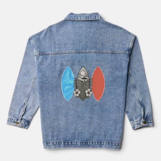 Strandvibes Jeansjacke (Rückseite)