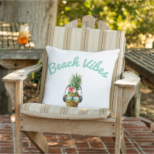 Strandvibes , lustige Ananas Sommerchic Kissen