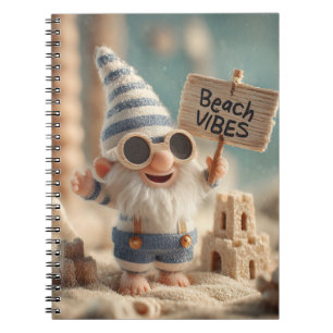 "Strandvibes" Sommergarten-Gnom Notizblock