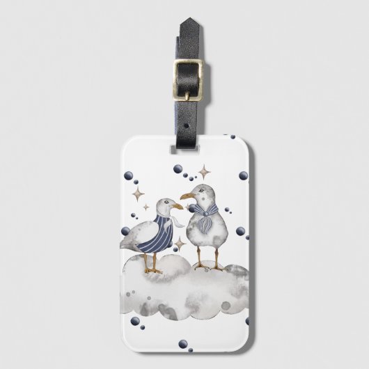 Strandvögel Gepäckanhänger (Vorderseite Vertikal)