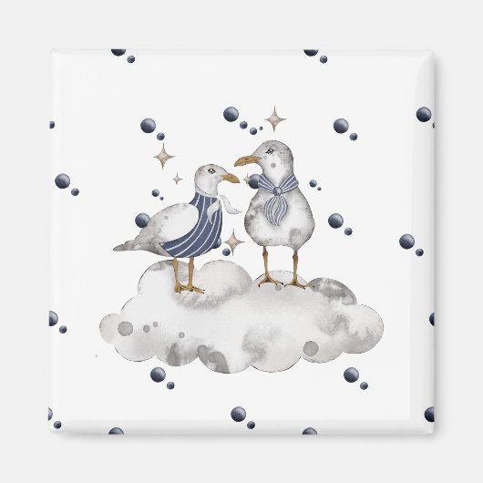 Strandvögel Magnet (Vorne)