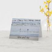 STRANDVÖGEL SAGEN IHNEN UND MIR FÜR ETERNITÄT KARTE (Gelbe Blume)