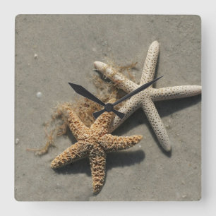 Strandwächter Quadratische Wanduhr