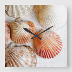 Strandwächter Quadratische Wanduhr
