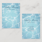 Strandwasserhandgemachte Schmuckstücke in Ozeanfor Visitenkarte (Vorne/Hinten)