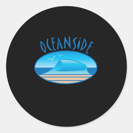 Strandwave Aufkleber (Vorderseite)