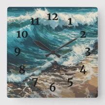 Strandwaves und Sandmalerei