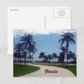 Strandweg Florida Postkarte (Vorne/Hinten)
