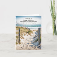 Strandweg im Sand-Beileid dank Karte