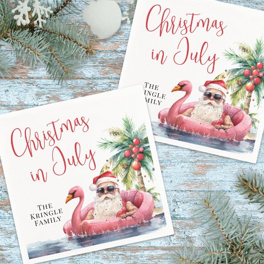 Strandweihnachten im Juli Serviette