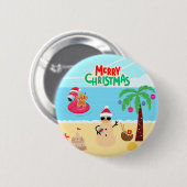 Strandweihnachtsfeier Button (Vorne & Hinten)