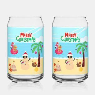 Strandweihnachtsszene Dosenglas