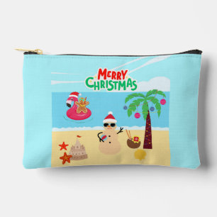 Strandweihnachtsszene Zubehörtasche