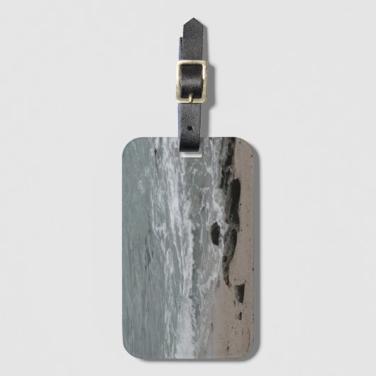 Strandwellen Gepäckanhänger (Vorderseite Vertikal)