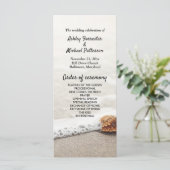 Strandwellen-Hochzeitsprogramm Programm (Stehend Vorderseite)