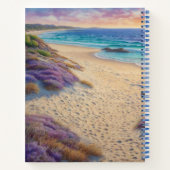 Strandwellen und Uferkunst Notizblock (Rückseite)