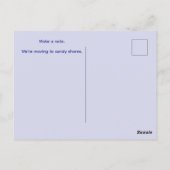 STRANDWELLERN BEWEGEN POSTKARTE (Rückseite)