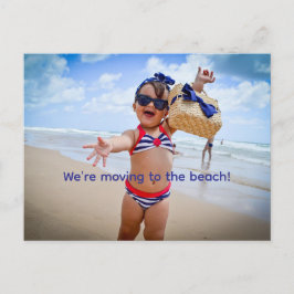 STRANDWELLERN BEWEGEN POSTKARTE