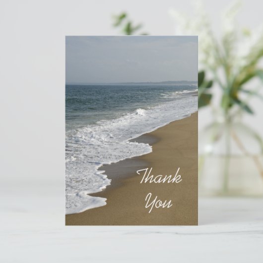 Strandwohnung Vielen Dank Note Card Dankeskarte (Stehend Vorderseite)